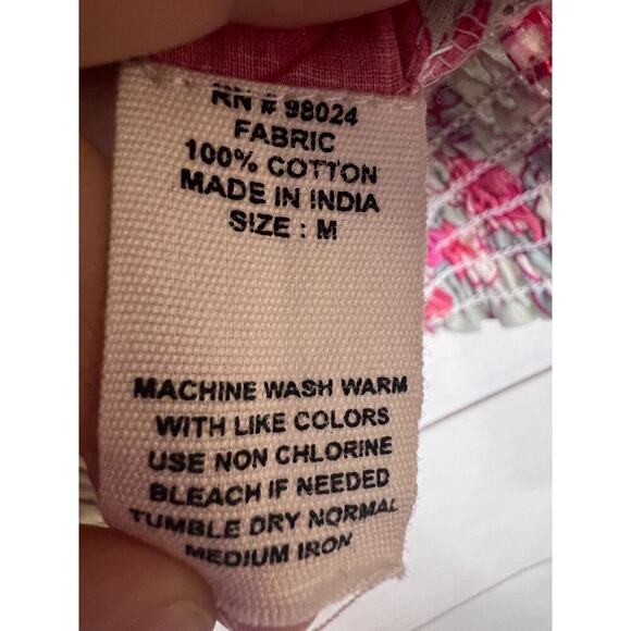 NWT Jennifer Grace Sleeveless Top Size MED Ruffles Floral - Picture 3 of 6